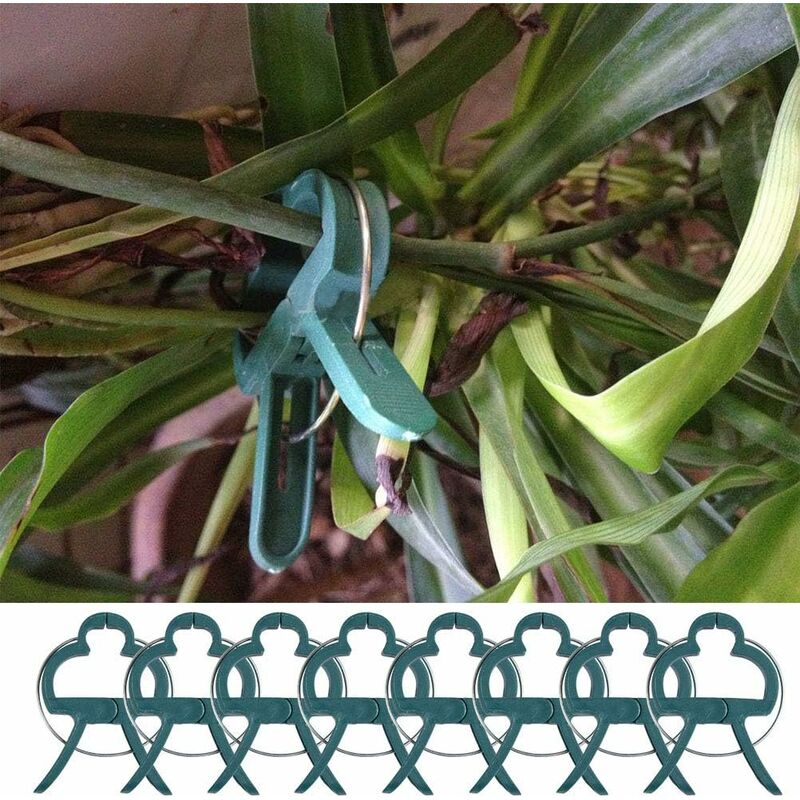 100 pcs Plant Clips, Spring Clips Plant Support For Tomatoes And Vine Vegetables