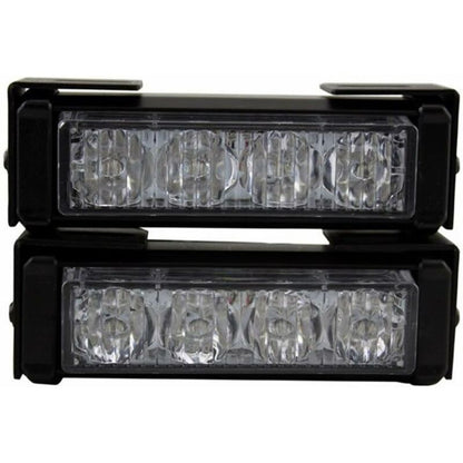 Strobe Lights, 2 pcs 8 LEDs Emergency Strobe Warning Lights Emergency Flashing Warning Lights 12V Universal For Car
