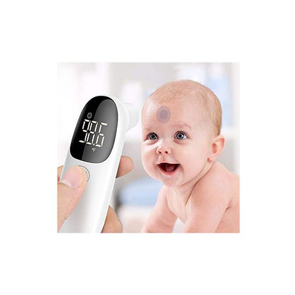 Forehead And Ear Thermometer Medical Infrared Non-Contact Thermometer For Adults Children Baby, Lcd Display Sound