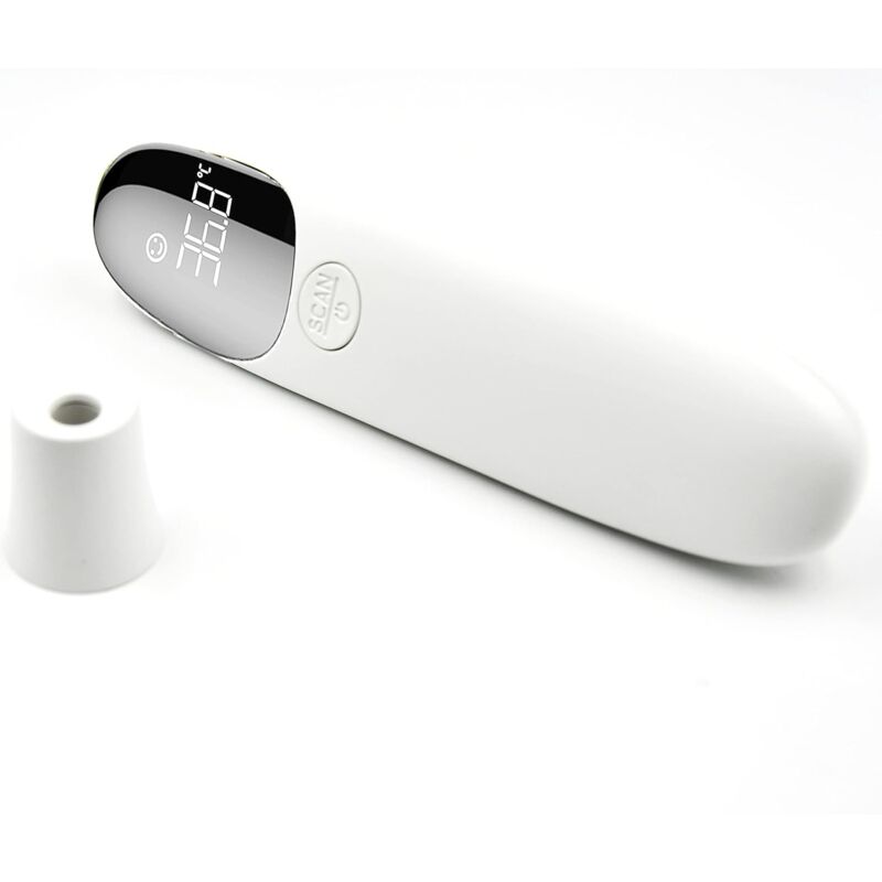Forehead And Ear Thermometer Medical Infrared Non-Contact Thermometer For Adults Children Baby, Lcd Display Sound
