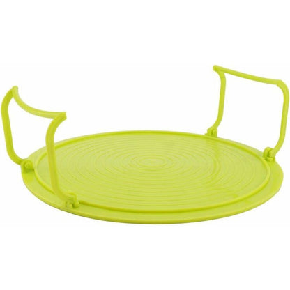 Microwave Oven Tray Holder Multifunctional Plastic Baking Tray Holder For Microwave Accessories With Handles And Plate,