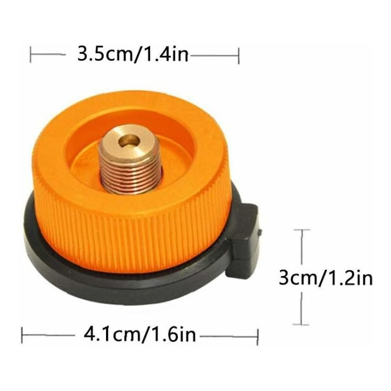 Camping Stove Gas Adapter Conversion Head Adapter For Canister Butane Screw Gas Cartridge Adapter Piston, Outdoor