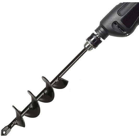 Garden Auger, Spiral Drill Gardening Tool For Planting Trees/Shrubs/Twist Drill/Planting Auger - 4×22Cm