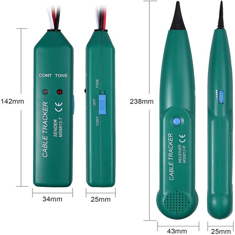 Multifunctional Wire Tester, Cable Detector, Ms6812 RObot Lawn Mower Cable Detector, Lan Network Cable Line Tester,