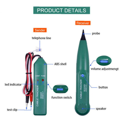 Multifunctional Wire Tester, Cable Detector, Ms6812 RObot Lawn Mower Cable Detector, Lan Network Cable Line Tester,