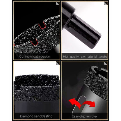 35Mm Brazed Core Diamond Hole Saw Drill Bit Hollow Hole Cutter For Glass Porcelain Tile Marble Ceramic Granite