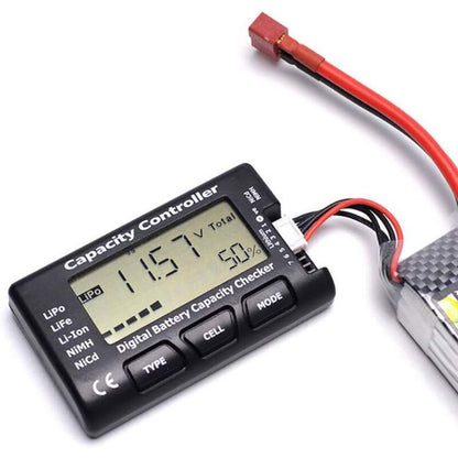 Digital Battery Capacity Tester, Battery Capacity Voltage Checker Controller Tester With Lcd Display, For Lipo Life