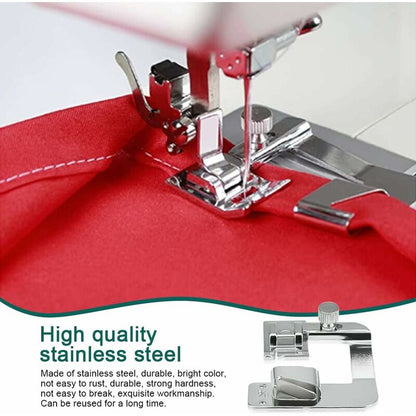 6 pcs Sewing Machine Presser Foot Hemmer Foot Sewing 4/8 6/8/8In ROlled Hem Foot 3/4/6Mm Foot