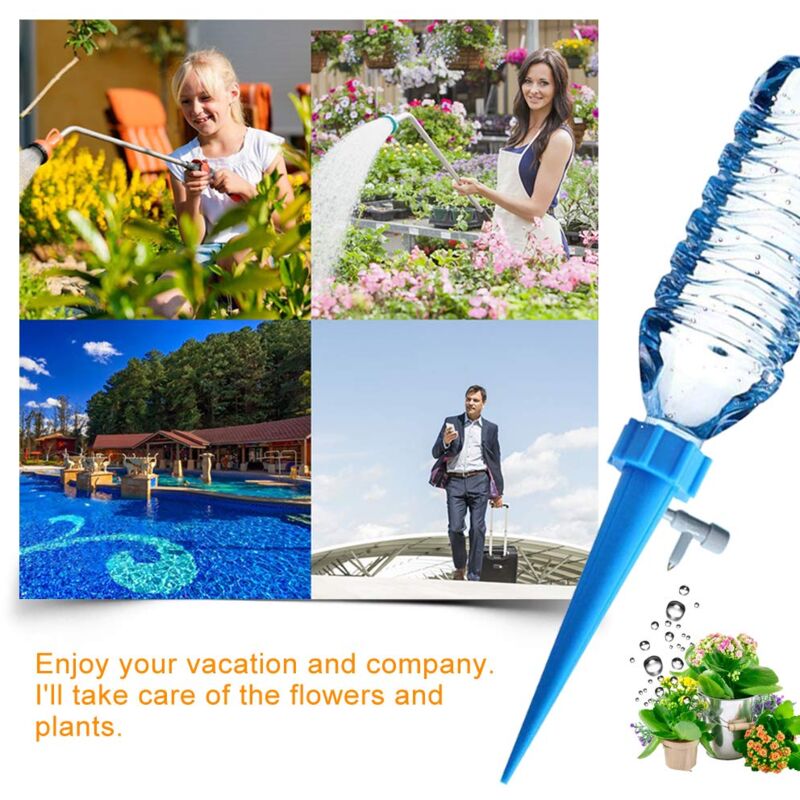 Drip Bottle, Automatic Plant Waterer, Drip Irrigation With Control Valve For Garden, Home, Indoor, Outdoor（12Pc）