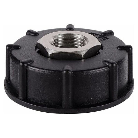 Ibc S60X6 Water Tank Adapter Coarse Thread With Hose Connector Stainless Steel Valve Spout Fittings (1/2" Internal