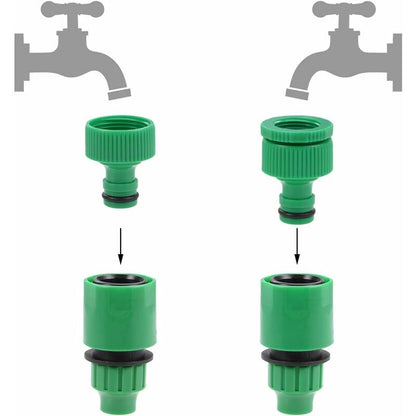 Quick Connector Hose Pipe Adapter 8Mm Inner Diameter Pipe Fitting For Garden Irrigation System 5 pcs