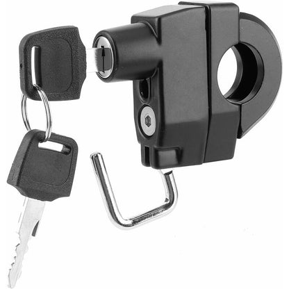 Helmet Lock, Universal Motorcycle Helmet Lock With Key Riding Accessory For,Suitable For 2.2-2.8Cm Handle Diameter