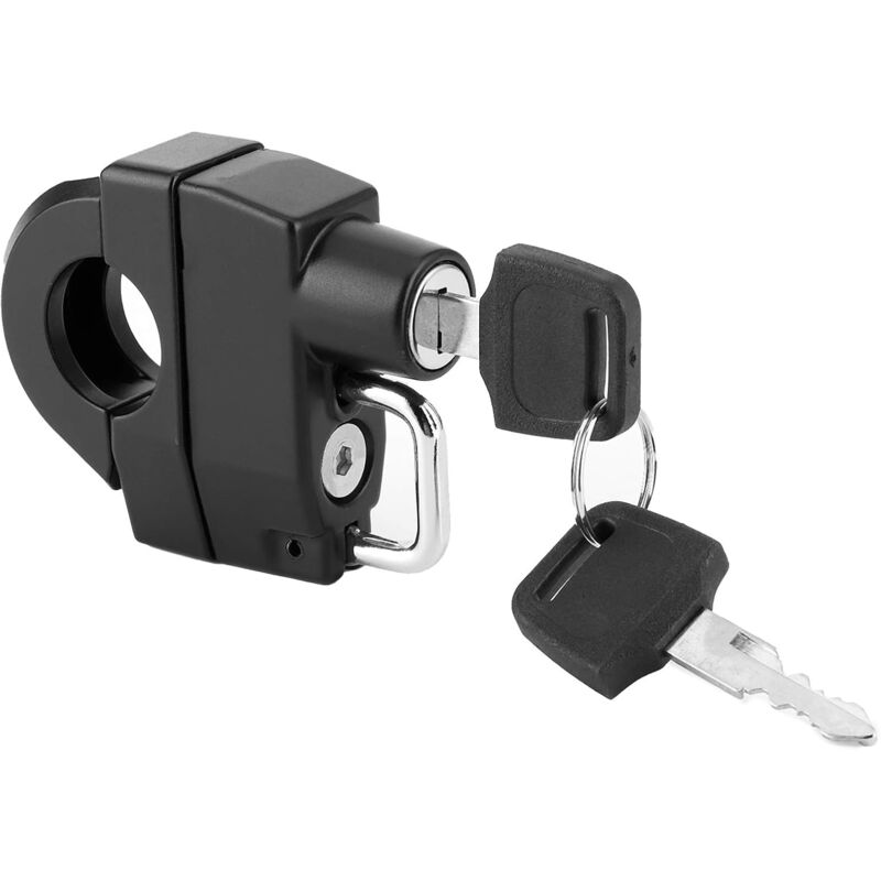 Helmet Lock, Universal Motorcycle Helmet Lock With Key Riding Accessory For,Suitable For 2.2-2.8Cm Handle Diameter