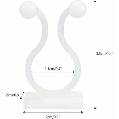 100 pcs Climbing Plant Support Clip, Wall Plant Clip, Vine Wall Clip, Clip For Climbing Plants -White