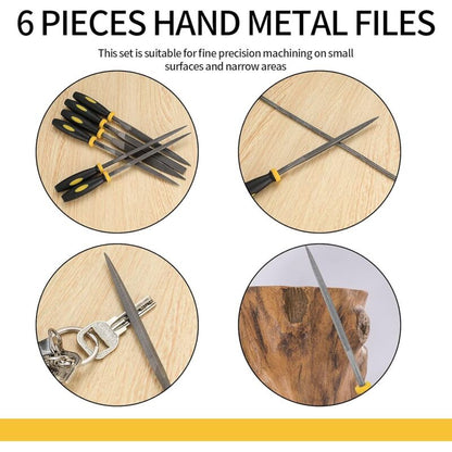 6 Pieces File Set, Files And Rasps, Needle Files, Diamond Rasp Files For Wood/Metal/Workshop/Plastics Repair