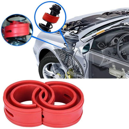 Shock Absorber Spring Buffer 2Pc Universal Car Red Bumper Cushion Car Shock Absorber Spring Bumper Type(D)