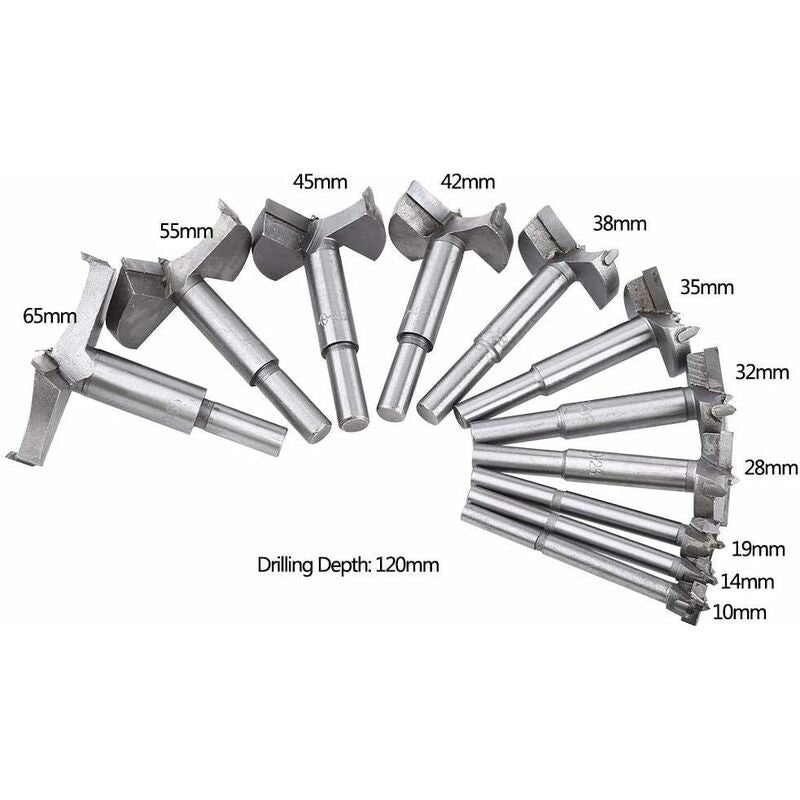 Forstner Wood Drill Bit Cemented Carbide Forstner Bits Flat Hole Saw Drilling Tool (35Mm)