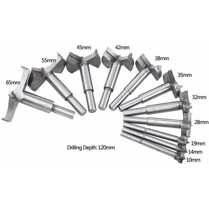 Forstner Wood Drill Bit Cemented Carbide Forstner Bits Flat Hole Saw Drilling Tool (35Mm)