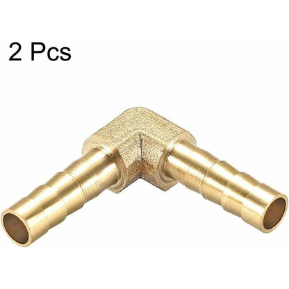 Map 2 pcs 6Mm Brass Barbed Hose Barb Fitting 90 Degree Elbow Tube Coupler