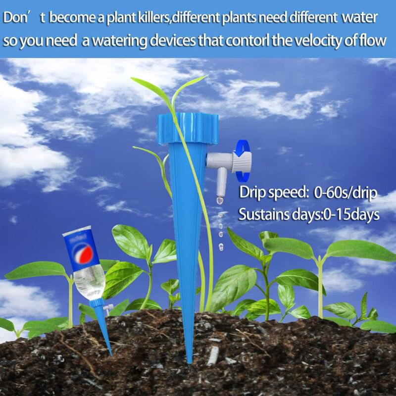 24 pcs Drip Irrigation Kit, Automatic Watering Sprinklers Plants Irrigation System For Garden Home Indoor Outdoor