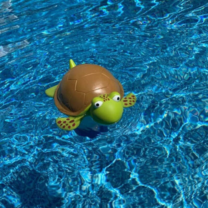 Premium Floating Pet Chlorine Dispenser For Chemical Tablets Compatible With 3" Tabs Bromine Holder (Turtle)