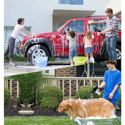 With 8 Watering Modes Garden Foam Sprayer Garden Hose Nozzle Soap Dispenser Gun For Car Washing, Plant Watering And Pet