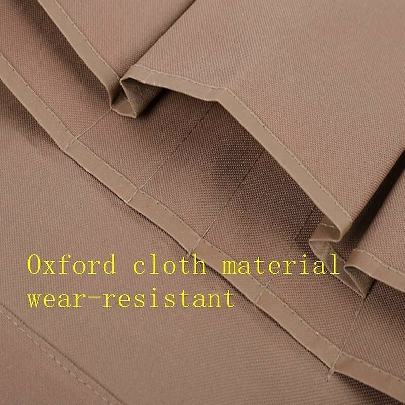 Women'S Gardening Apron With 14 Pockets 600D Oxford Work Apron Adjustable Protective Apron For Gardening Tools (Brown)