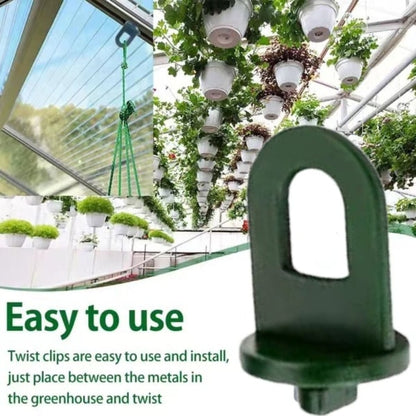 Greenhouse Hanging Clamps 50pcs Plant Crop Clips Hooks for Greenhouse Gardening
