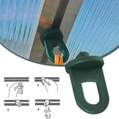 Greenhouse Hanging Clamps 50pcs Plant Crop Clips Hooks for Greenhouse Gardening