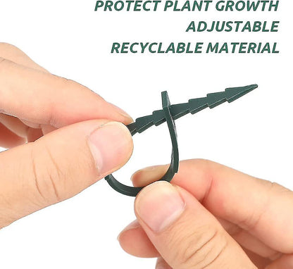 Adjustable Plant Ties 200 Pcs, 13.5 cm Flexible Plastic Garden Wire Ties for Plant Support