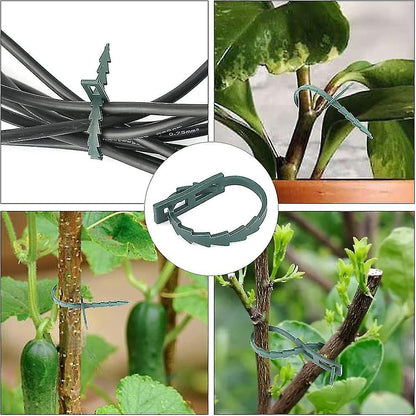 Adjustable Plant Ties 200 Pcs, 13.5 cm Flexible Plastic Garden Wire Ties for Plant Support