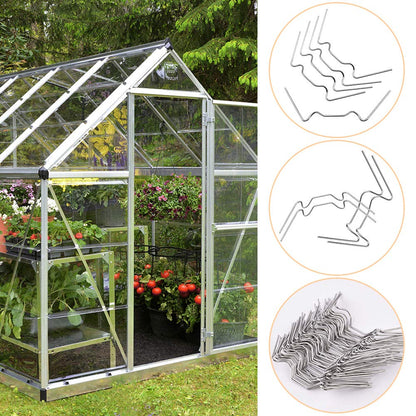 Greenhouse Clamps 50-Pack Stainless Steel W-Clamps