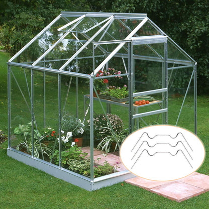 Greenhouse Clamps 50-Pack Stainless Steel W-Clamps