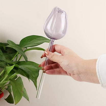 Automatic Watering Balls - 4 Pieces - Tulip-Shaped Automatic Watering Balls - Plant Waterers - Plastic Watering Balls - Suitable for Indoor and Outdoor Plants