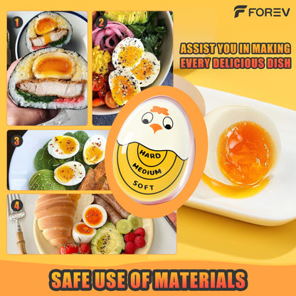 Egg Timer - Cook Along Egg Timer - Kitchen Timer - Egg Timer - Color Change Indicator - Heat Sensitive Sensor - Boil Eggs - Kitchen Gadget - Hard Medium Soft - Kitchen Accessories - Cooking Aid - Funny Gift - Pink - 2 Pieces