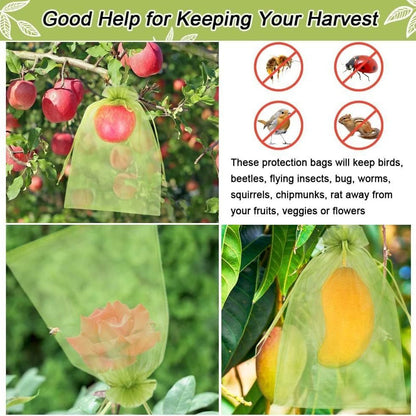 Insect-proofMeshBags,AppleGreen,20-Pack