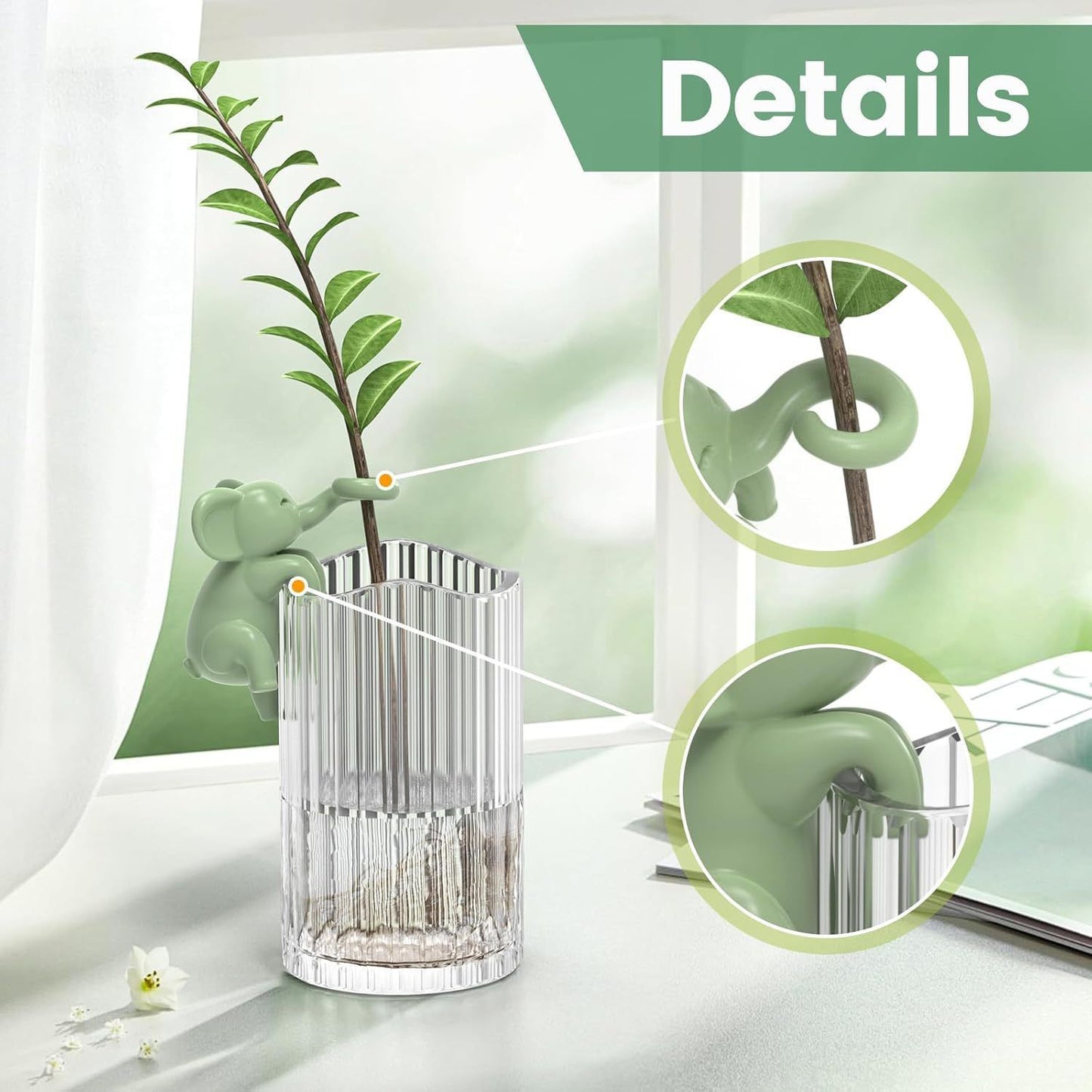 Hydroponic Plant Support Frame-dark green