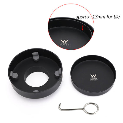 Watermark Matt Black Round 100mm Tile Insert Floor Drain Shower Grate 50mm Waste