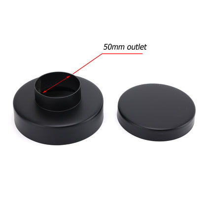 Watermark Matt Black Round 100mm Tile Insert Floor Drain Shower Grate 50mm Waste