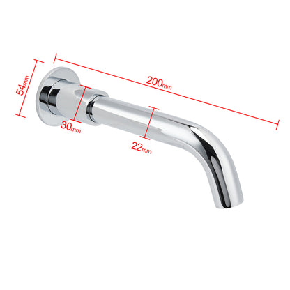 Round Chrome Curve Swivel Basin Faucet Bubble Water Outlet Swivel Bathtub Spout