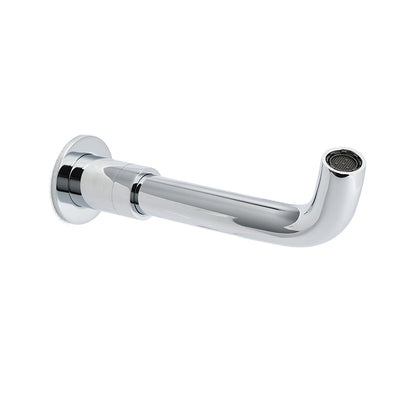 Round Chrome Curve Swivel Basin Faucet Bubble Water Outlet Swivel Bathtub Spout