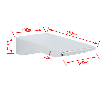 Chrome Square Shower Bath Tub Filler Waterfall Spout Faucet Outlet 1/2 Inch End
