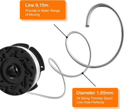 Trimmer Line Spool for Black and Decker Trimmers, 6 Trimmer Line-Xin