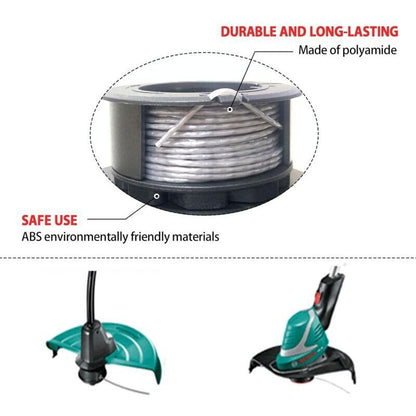 Set of 3 replacement spools for UniversalGrassCut 18V-26/18V-260/18/18-26/18-260, for ‎F016800570 and 1600A01R5J (6 m, 1.6 mm)..DEBUNS