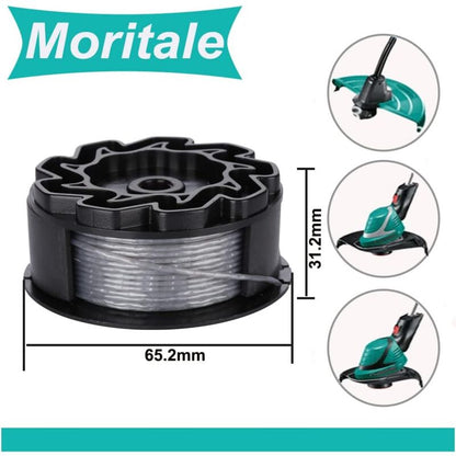 Line spool for BOSCH UniversalGrassCut Trimmer 18 18-26 18-260 F016800570 with cap (4 pieces)
