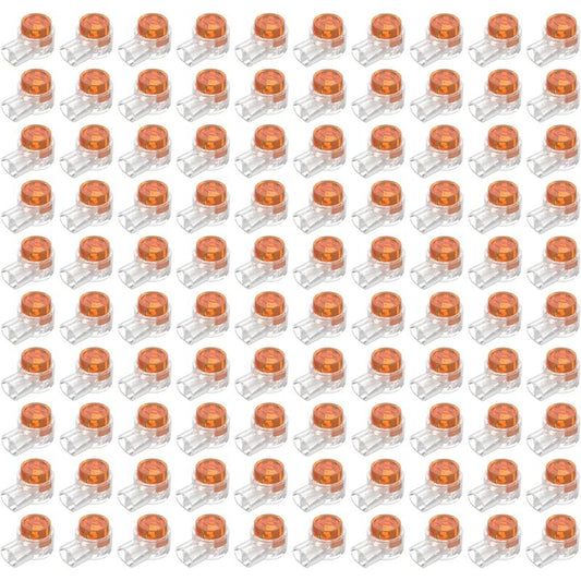 100pcs Scotchlok UY Waterproof Connector, Resin Filled Cable Connectors Wire Terminals for Garden & Outdoor Robotic Lawn Mower