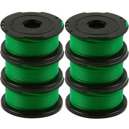 Pack of 6 spools of line for Black and Decker GL7033, GL8033, GL9035 grass trimmer, 6 m,