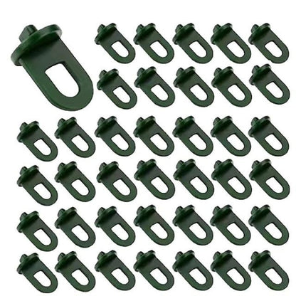 Greenhouse Clamps Set of 50 with Extra Strong Grip and Eyelets - The Best Trellis and Plant Holder for Your Greenhouse - Greenhouse Accessories