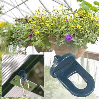 Greenhouse Clamps Set of 50 with Extra Strong Grip and Eyelets - The Best Trellis and Plant Holder for Your Greenhouse - Greenhouse Accessories