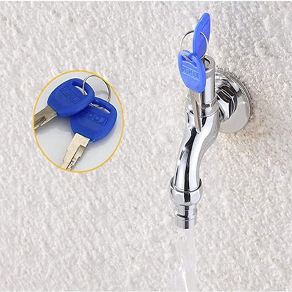 Anti-theft tap for outdoor use, anti-theft brass tap, lockable outdoor tap, for washing machine in the garden